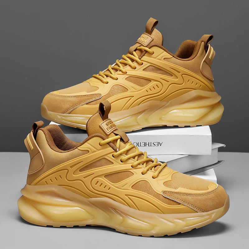 YRZL Herren-Turnschuhe, lässig, Sport, atmungsaktiv, Laufschuhe, bequemes Gehen, leichter Mesh-Schuh, Outdoor, rutschfest, Tennis-Mann