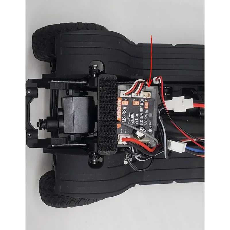 LED 5V Lighting Upgrade System Front and Rear Lamp for 1/24 RC Crawler Car FMS FCX24M Camel Cup Discovery Range Rover Parts.