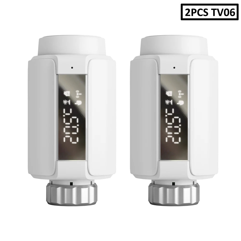 WIFI & Zigbee Thermostatic Radiator Valve Smart Radiator Actuator TRV Temperature Controller Voice Control via Tuya Zigbee2MQTT