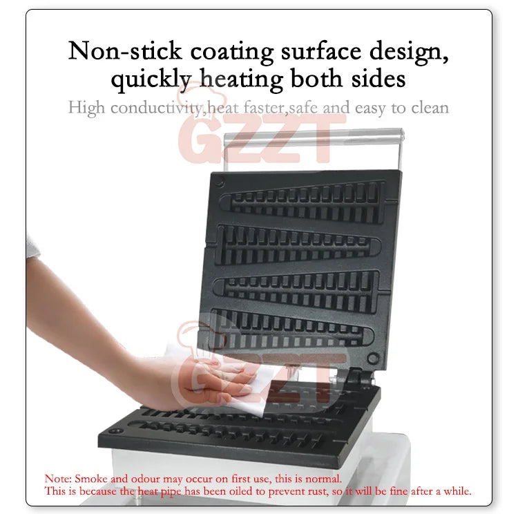GZZT 1750W Electric Waffle Pancake Maker Waffle Stick Machine Lolly Waffle Maker Christmas Tree Shape Waffle Maker 110V 220V.