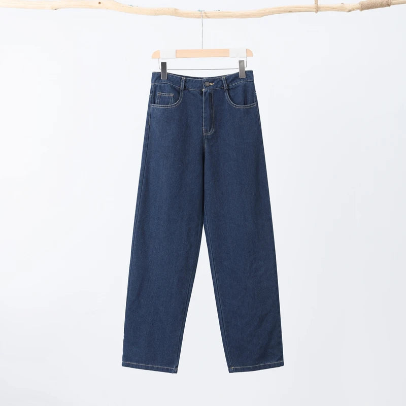 Retro Classic Denim Jacket Pants 2pcs Set Strap Coat Women Straight Leg Pants Autumn Stylish Women's Casual Suit