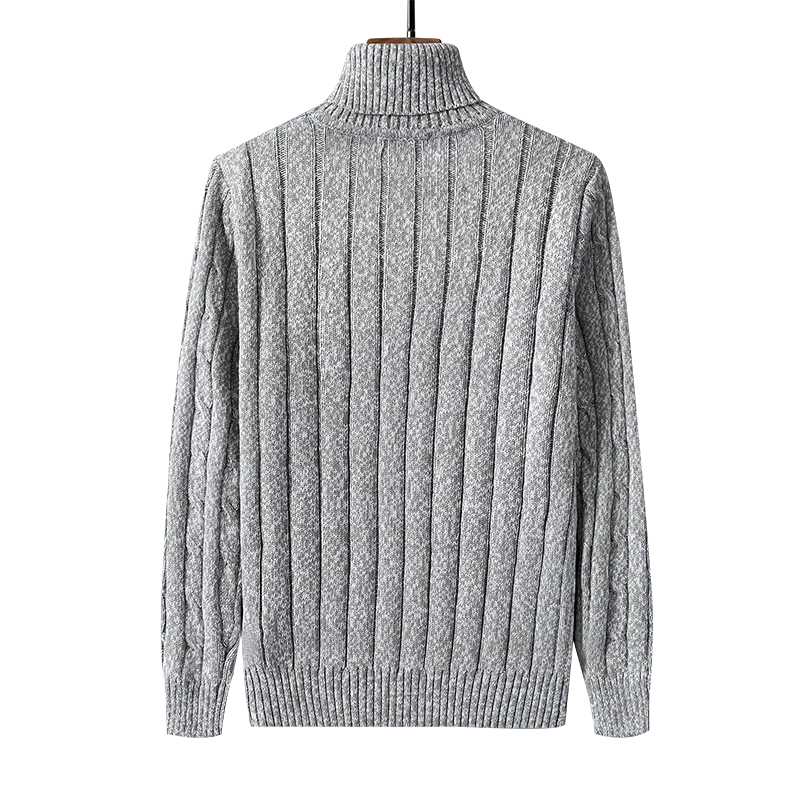 Twist Sweater Men's Turtleneck Pullovers High Neck Loose Winter Korean  Fashion Trendy Thick Warm White Sweater knitted.