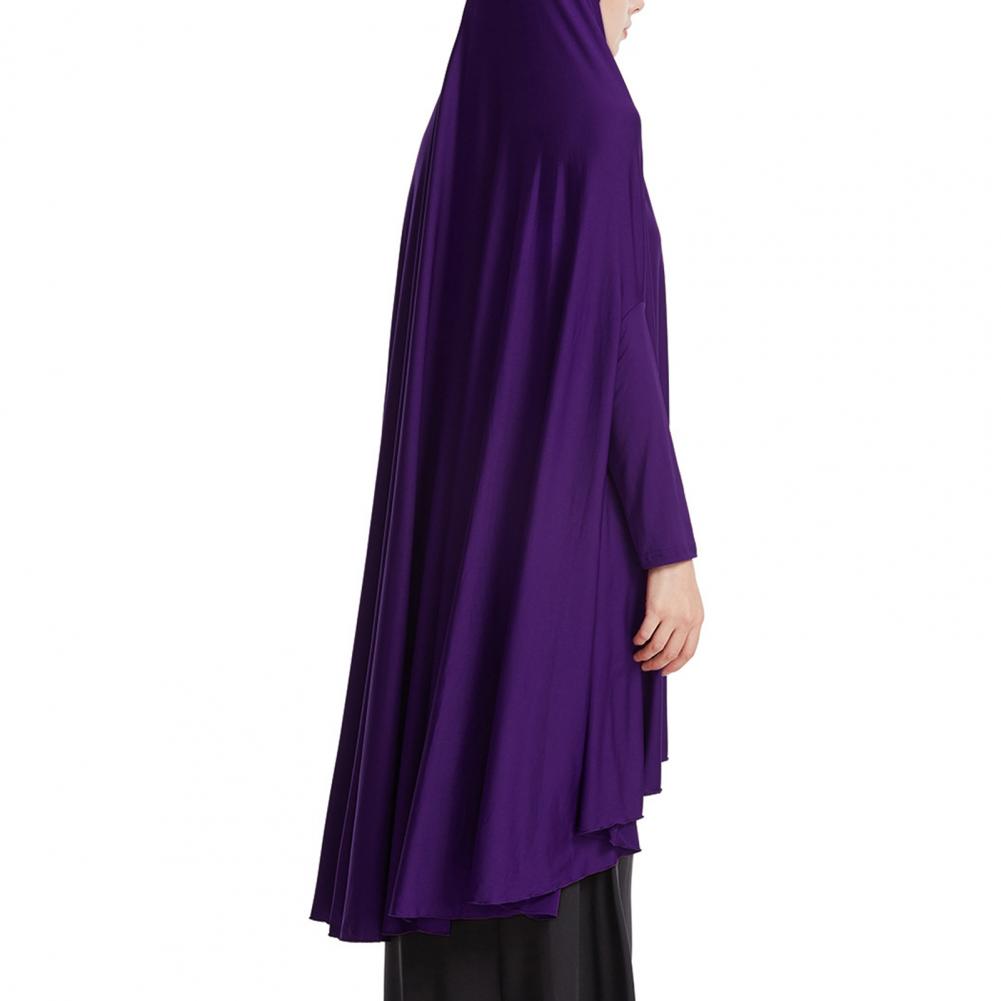 2 pieces Women Robe Middle East Arab Vintage Full Cover Long Sleeve Robe Pleated Hem Muslim Hijab Robe with Hooded Maxi Robe.
