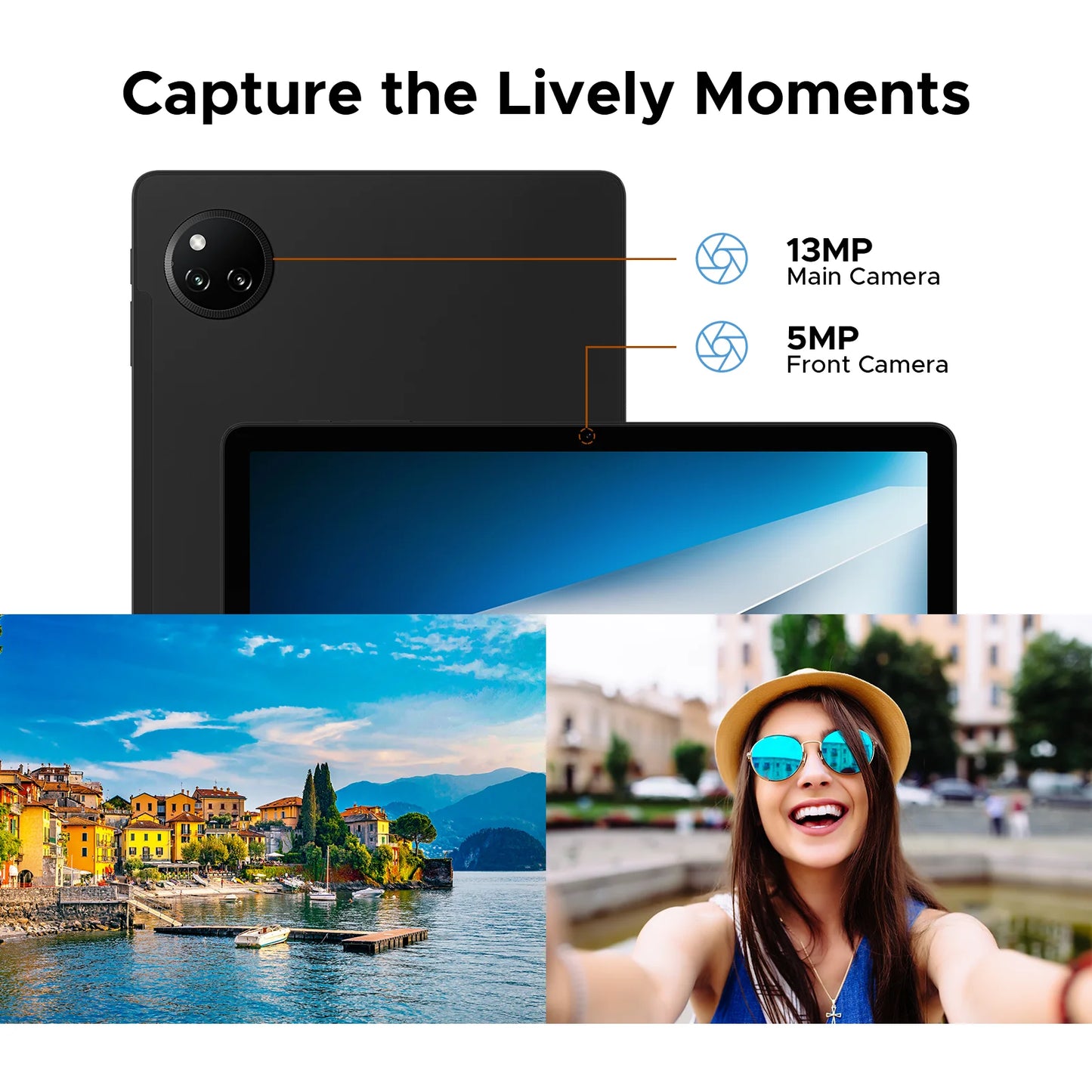 Doogee Tab A9 Pro+ Tablet Pc 11-Inch Android 15 30Gb Ram(6+24) 128Gb Rom 8580Mah Battery Widevine L1 Support Tablet Dual Speakers.