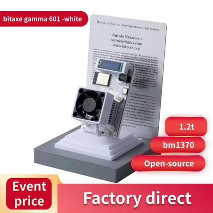 Factory wholesale 2025 Latest Bitaxe Gamma 601 1.2th/s 18W Open Source Bitcoin Miner With Power Supply.