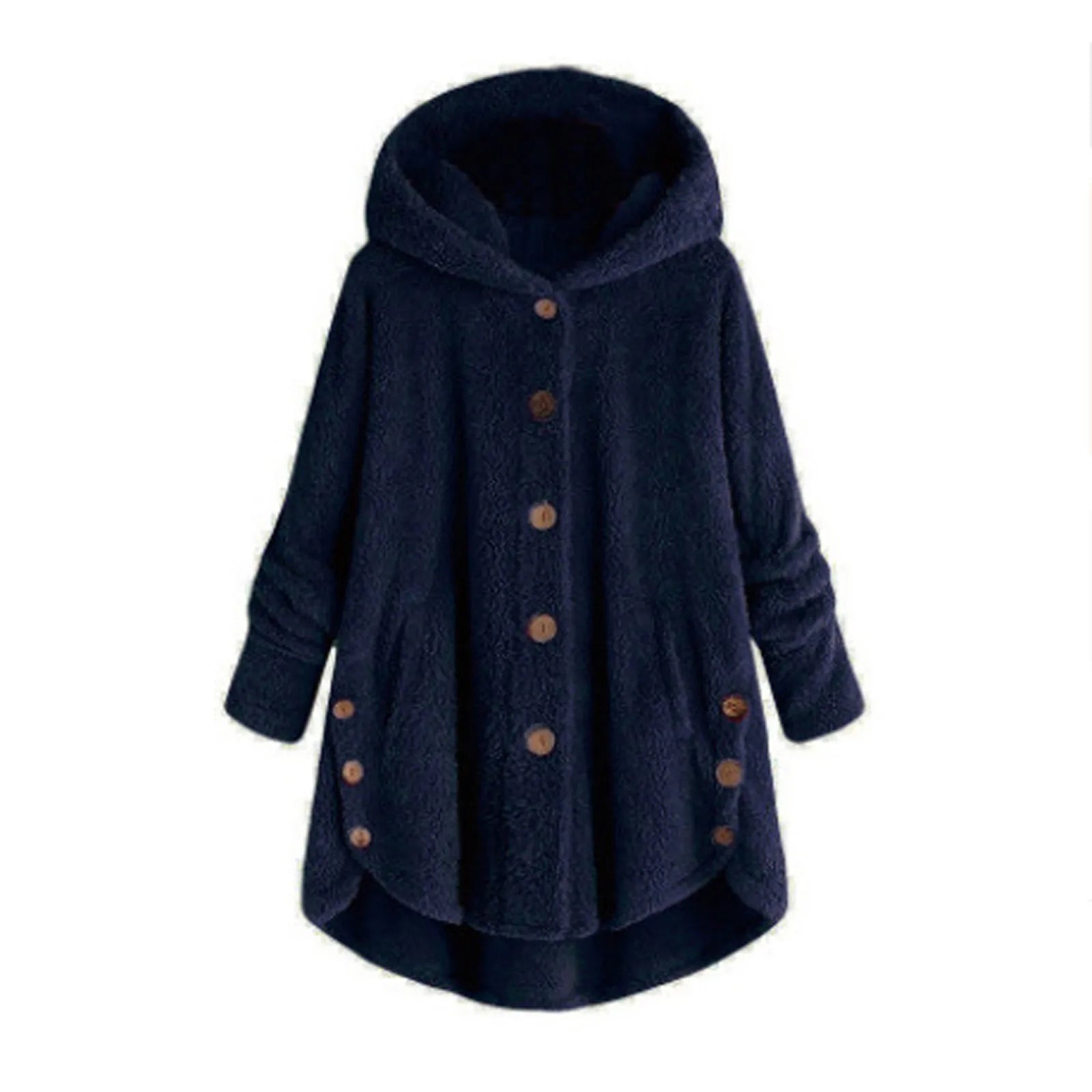 Herbst Wintermantel Frauen warme Teddybär Mantel Woll jacke weibliche Plüsch mantel Kapuzen jacke neue Damen mäntel einfarbige Jacke.