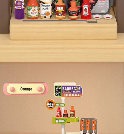 Kitchen Food Role Play Pretend Play Children Toy Ice Cream Candy Sweet Dessert Accessories Toys for Kid Christmas Birthday Gifts