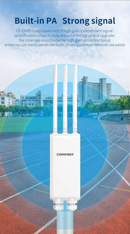 COMFAST AC1200/AC1300 Outdoor AP Router 2.4G/5G Dual Dand Long Range signal Extender Amplifie wireless WiFi Repeater waterproof