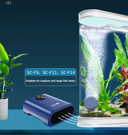Silent Aquarium Oxygen Air Pump with Check Valve Fish Tank compactor Oxygenator Aquarium Air Compressor Aerator 220v 3w-14w.