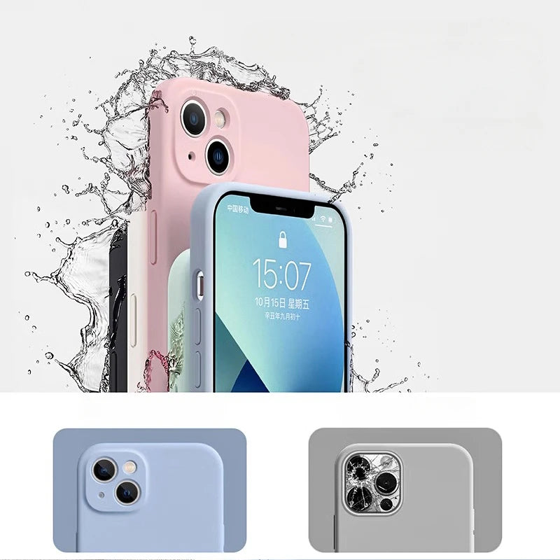 for iPhone 16E Magsafe Liquid Silicone Case Solid Colour Matte Soft Bumper Phone Cover for iPhone 16 Plus 16 Pro Max Cases.