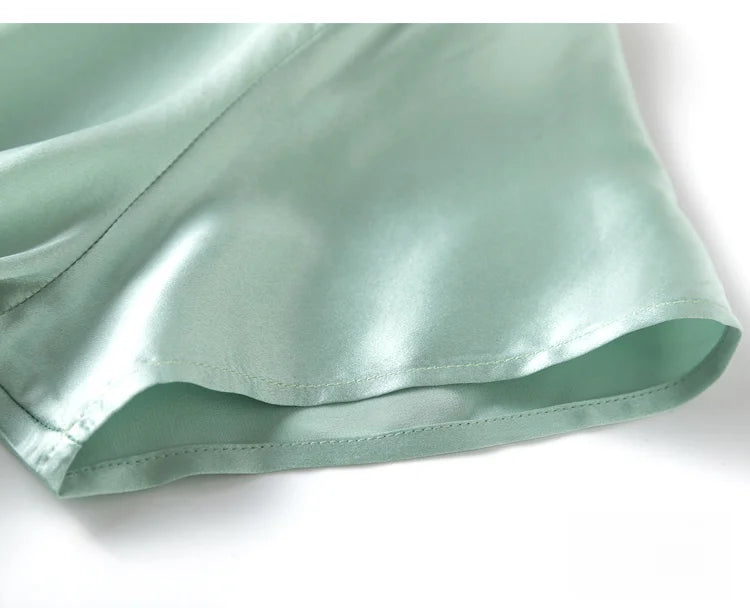 Women 100% Mulberry Silk 19 Momme half sleeve Crew Neck Top Shirt Blouse T-shirt More Colors M L XL MM4270.