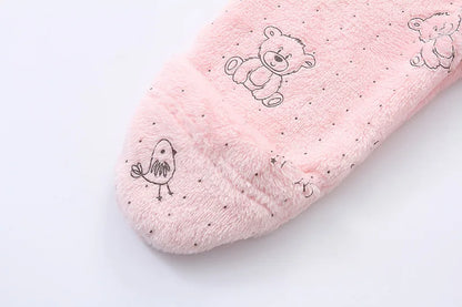 AYNIGIELL 0-12M Cartoon Neugeborenen Body Warme RompersSoft Neugeborenen Baby Kleidung Flanell Herbst Winter Baby Jungen Mädchen Overall.