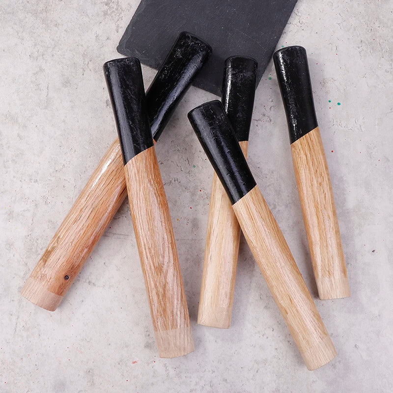Eisen Quadratischer Hammer Holzgriff Hickory Beil Griff Gebogene Achsen Ersatzhammer Holz für Stahlnagel Klaue