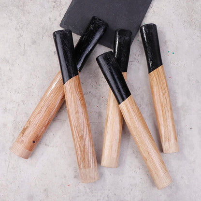 Eisen Quadratischer Hammer Holzgriff Hickory Beil Griff Gebogene Achsen Ersatzhammer Holz für Stahlnagel Klaue