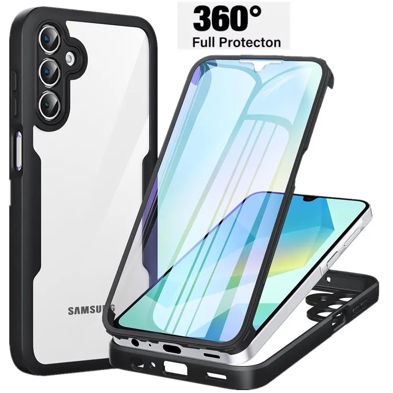 Full Body Protection Shockproof Case for Samsung Galaxy A17 A56 A36 A26 A16 5G A55 A35 A25 A15 Protective Cover Funda Coque Capa.