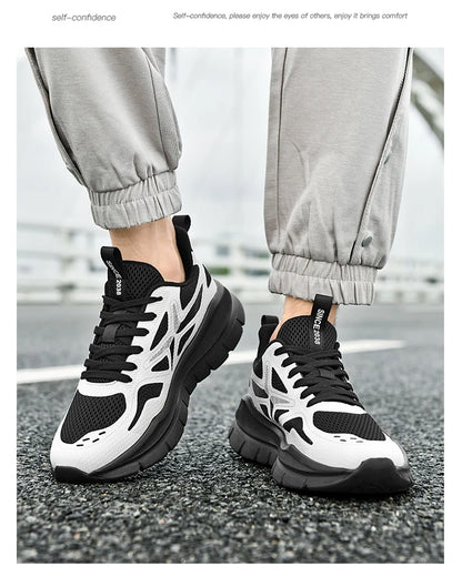 Men's Running Shoes Marathon Breathable Lightweight Women's Comfortable Casual Athletic Nonskid Walking Sports Sneakers