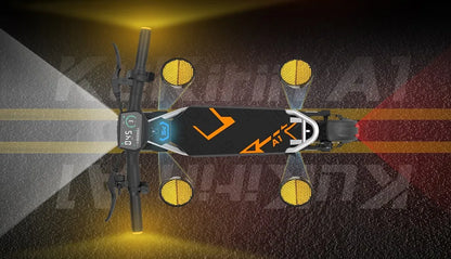 Kukirin A1 Folding Electric Scooter, 800W 48V 13Ah Battery, 10 "Vacuum Tire, 45 km/h Max Speed 45km Range Front & ReverDisc Brake.