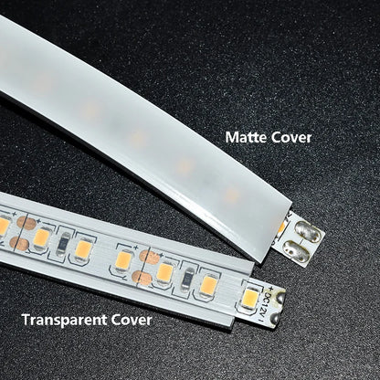 Flexible LED Silicone Neon Tube Protection Cover Transparent Matte Black Milky Silica Gel Channel Diffuser WS2812 WS2811 Strip.