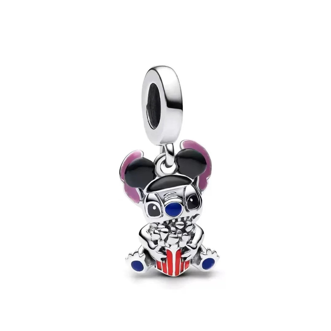 New fashion 100% S925 sterling silver Disney All-Star pendant beads, suitable for the original Pandora bracelet, women's fashion