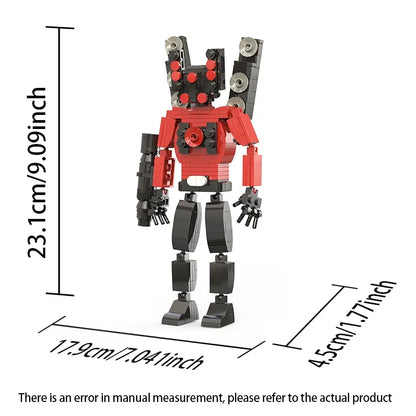 Moc Skibidi Toilet Action Figures builing blocks,Camerman Titan Speakerman Surveillance Man TVMan Boys Bricks Toys For Kids Gift