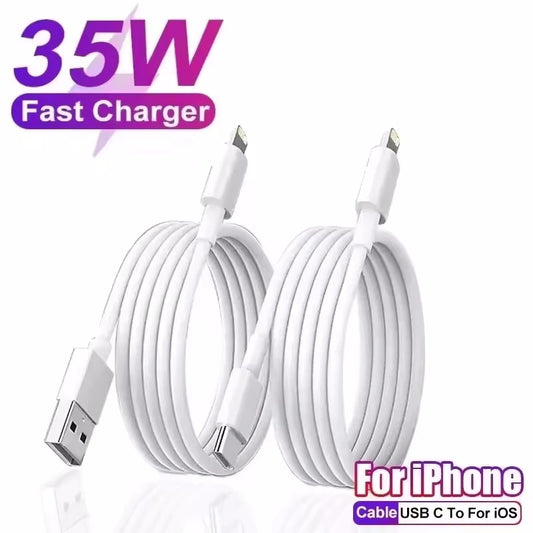 For PD 35W Fast Quick Charger USB Type C For iPhone 15 14 13 12 11 Pro Max Mini Plus XR XS Charging Data Cable Accessories.