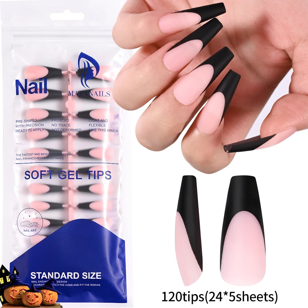 100Pcs Light Pink Press on Nails Short Medium Square Wearable Fake Nails Tips 10 sizes Full Cover False Nails Finger Decoration