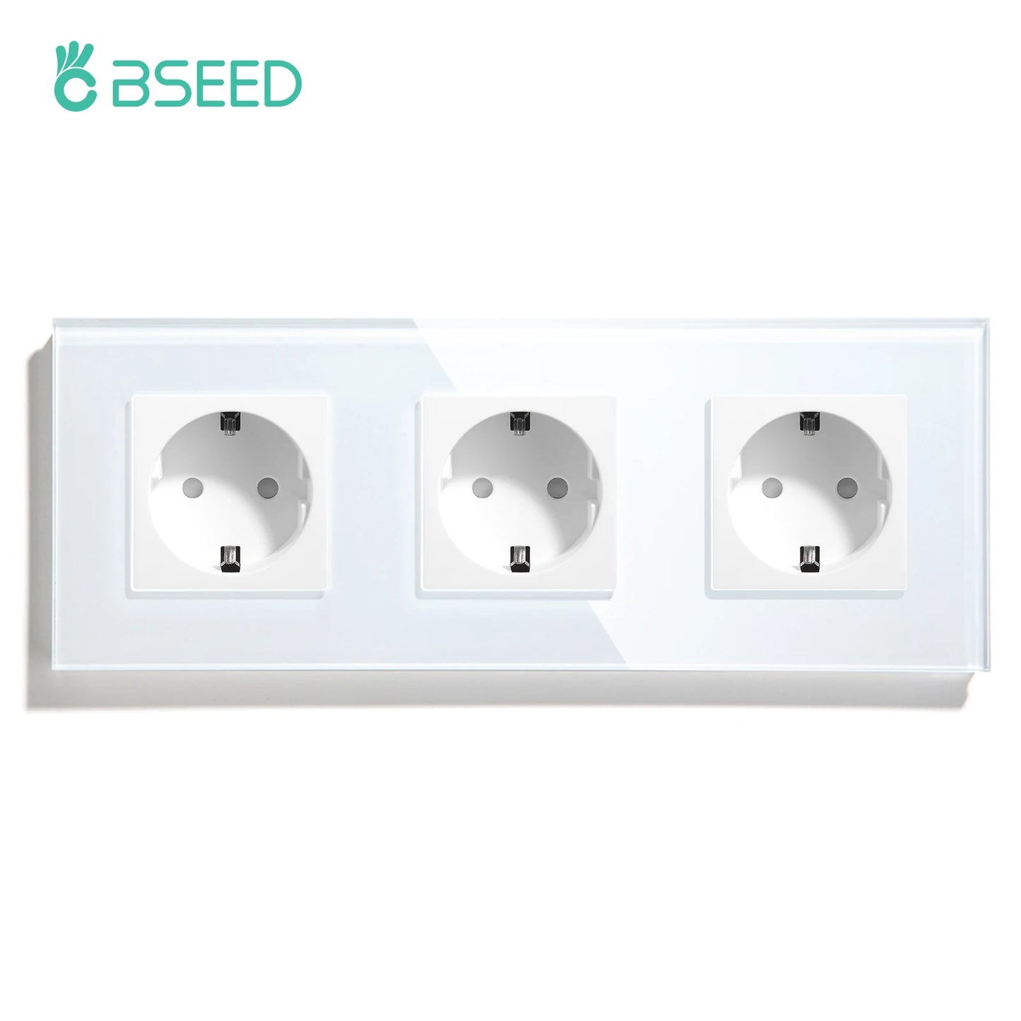 BSEED 1/2/3Gang Touch Licht Schalter Glas Panel 2Way Wand Schalter Led Ändern Schalter Blaue Hintergrundbeleuchtung EU Steckdosen USBC Port.