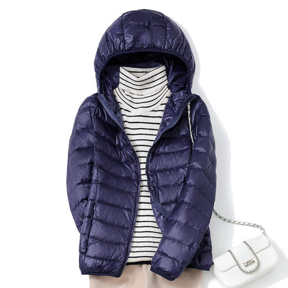 13 Farbe Neuankömmlinge Frauen Mode kurze ultraleichte dünne packbare Puffer Jacken weibliche süße Stil koreanische Daunen mäntel