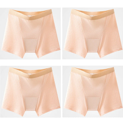 4pcs Women's Safety Pants Physiological Underwear High Waist Shorts Panties For Women Plus Size No Trace Leggings Safety Panty