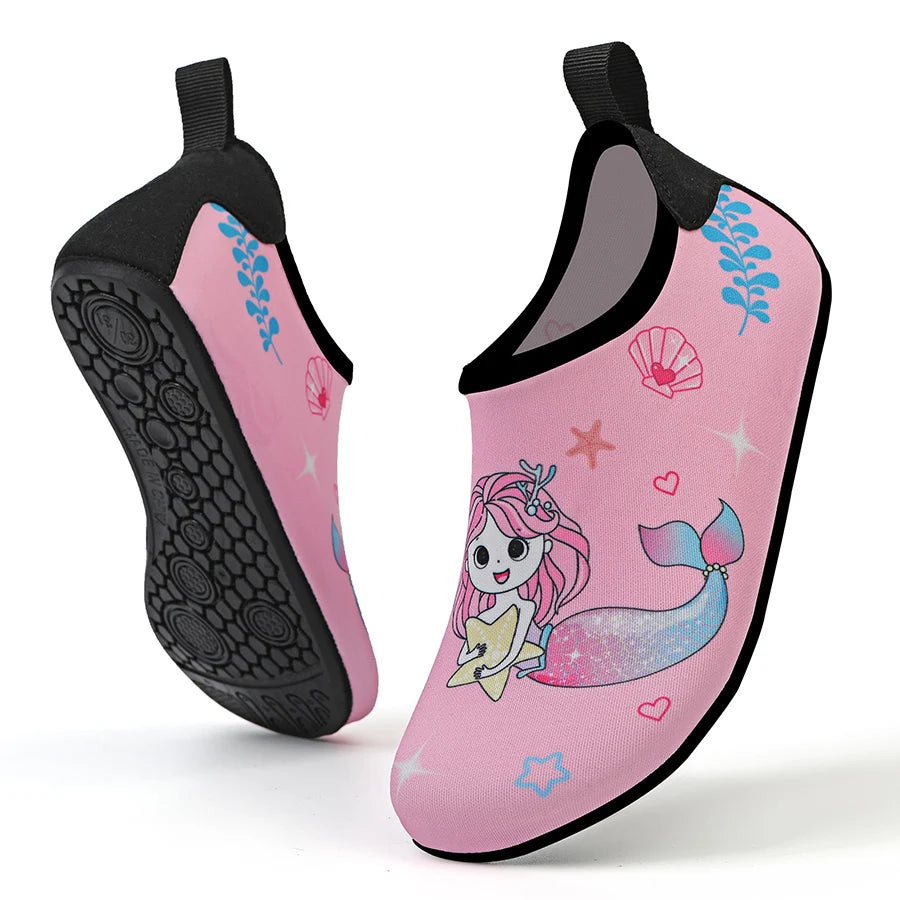 Children Beach Shoes Baby Soft Floor Indoor Slipper Snorkeling Swim Socks Boys And Girls Anti-Slip Home Barefoot Kids Slippers.