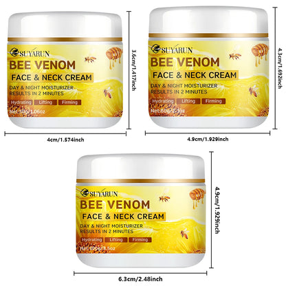 SUYARUN Bee Venom Collagen Anti-Aging Face Cream | Firming Lifting Moisturizer | Wrinkle Reduction | 24H Hydration..