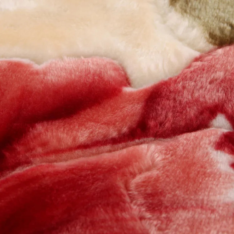 Ultra Soft Cozy Flowers Rose Throw Blanket Microfiber Heavy Fluffy Fleece Blanket for Home Bed Dormitory