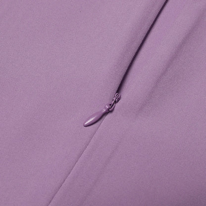 ZANZEA Elegantes Damen-Plisseekleid, edel, gesmokte Bündchen, langärmelig, O-Ausschnitt, Fit und Flare, lang, Vestidos, Pendeln, solide Party-Roben