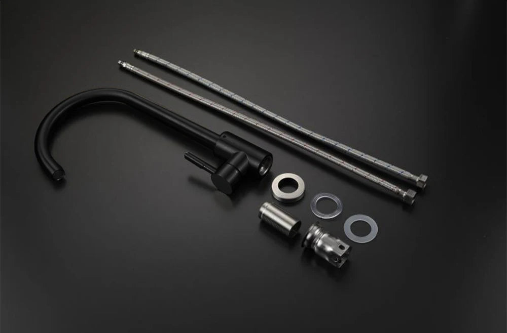 Black Kitchen Faucet Stainless Steel Kitchen Mixer Single Handle Single Hole Kitchen Faucet Brushed Nickle Mixer Sink Tap