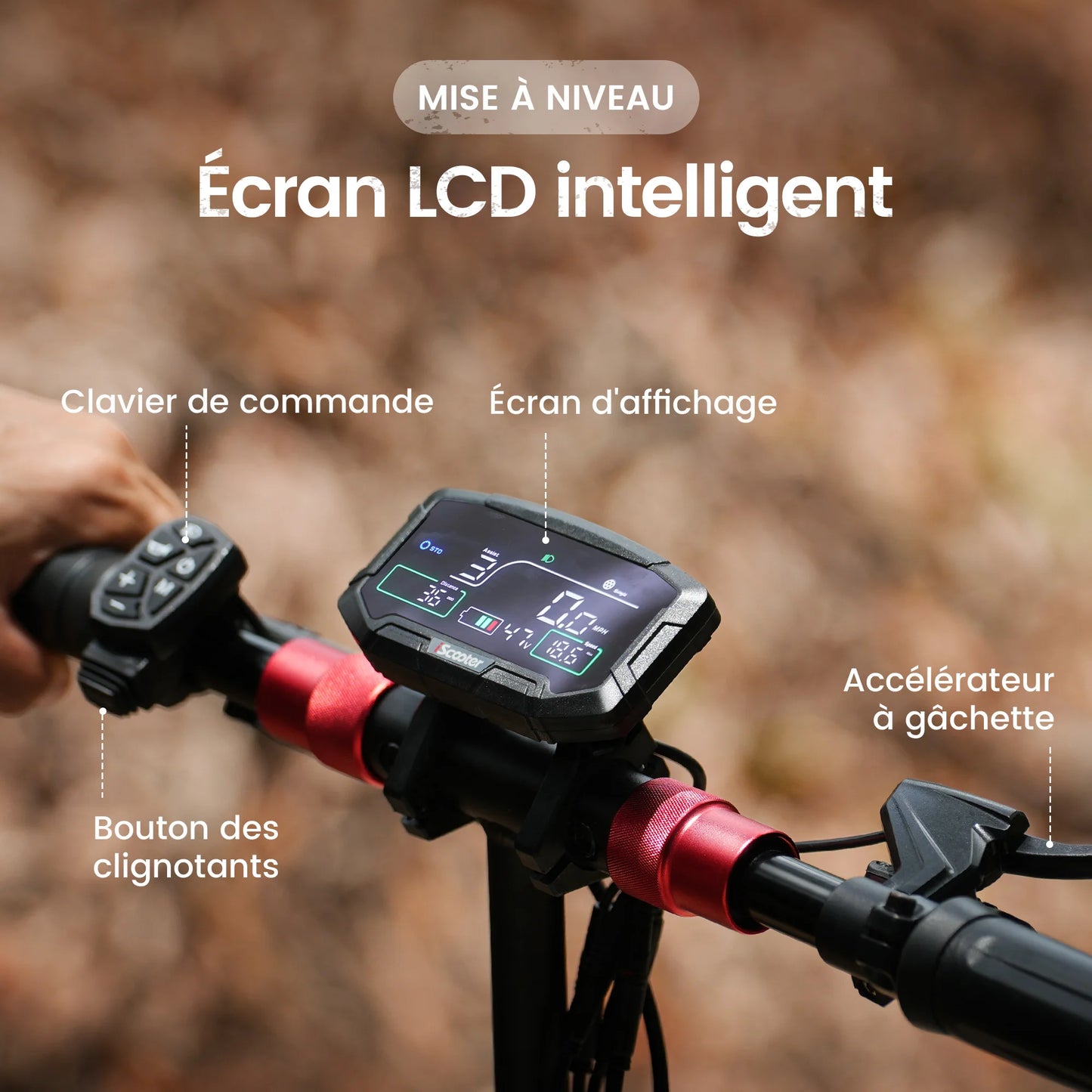 iScooter iX8 12 inch Electric Scooter 2400W Dual Motor Off Road E-Scooter 20Ah 60km/h Scooters 70km Max Range Foldable EScooters.