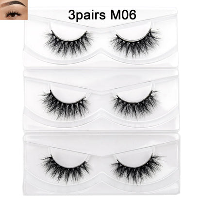 Visofree Eyelashes 3D Mink Eyelashes Long Lasting Mink Lashes Natural Dramatic Volume Eyelashes Extension False Eyelashes D08.
