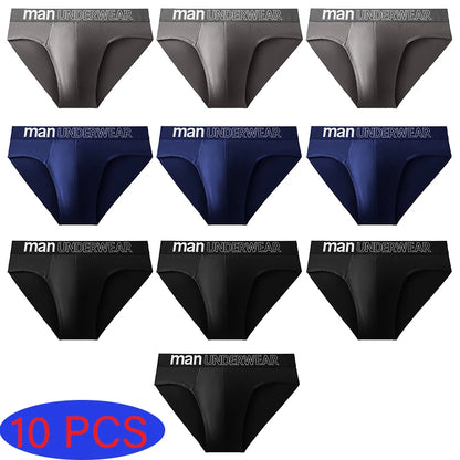 10 Teile/los Herren Slips Unterwäsche Brief Bequeme Höschen Shorts Sexy Boxershorts Geschenke für Mann Unterhosen