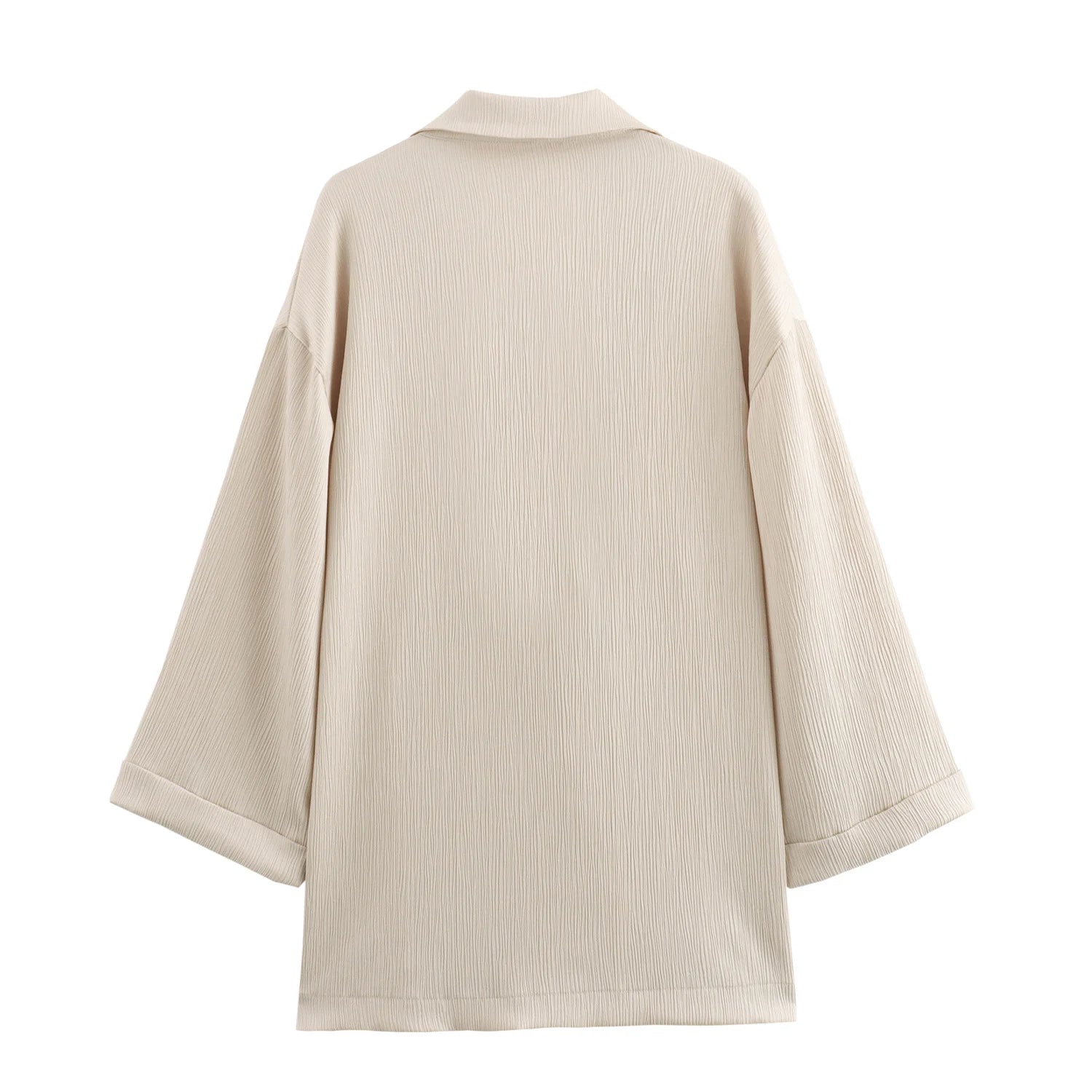 2024 Autumn Women Casual Blazer Coat Pants Set Long Sleeve Double Breasted Blazer + Wide Leg Trousers Lady Office Outfit.