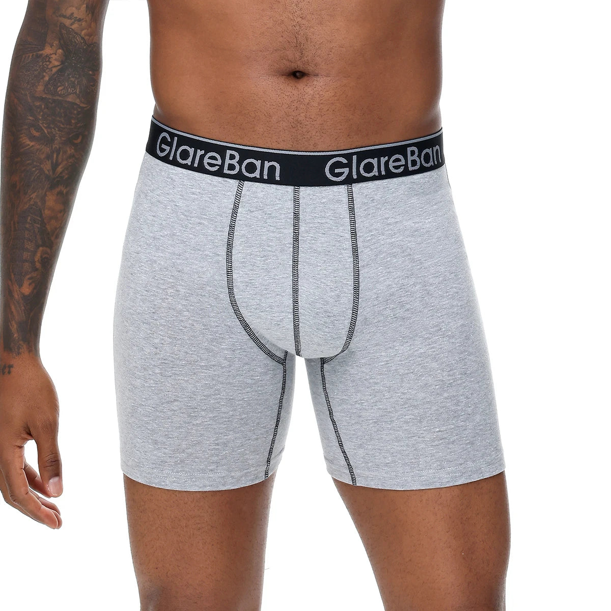 4-teiliges Set mittellange Boxershorts Herrenunterwäsche Baumwolle atmungsaktiv männliche Unterhose für Männer Homme Boxershorts Slips weiche Höschen