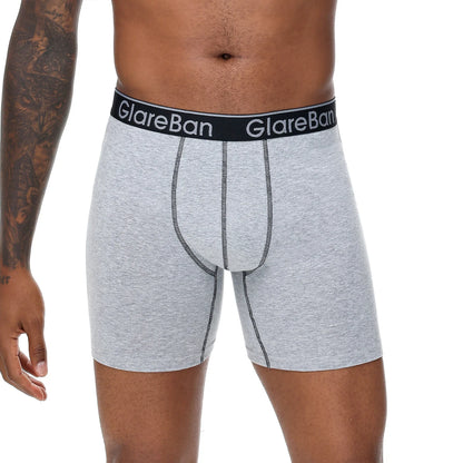 4-teiliges Set mittellange Boxershorts Herrenunterwäsche Baumwolle atmungsaktiv männliche Unterhose für Männer Homme Boxershorts Slips weiche Höschen