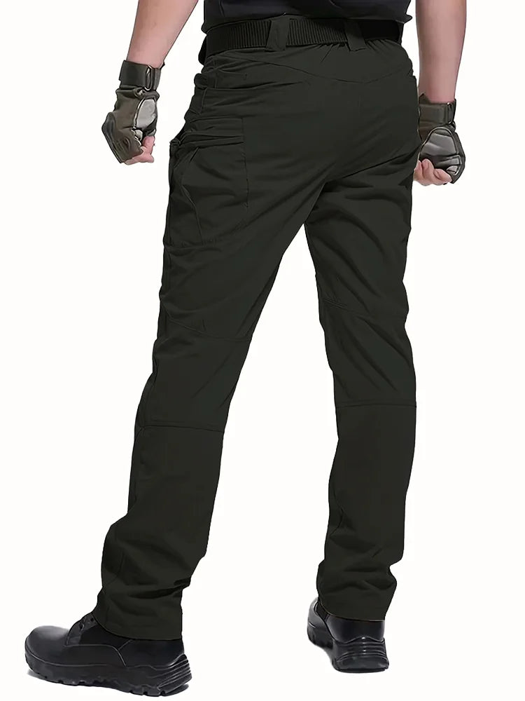 Men's Outdoor Multi Functional Tactical Pants, Multi Pocket Outdoor Hiking Sweatpants, Water-repellent, wear-resistant.