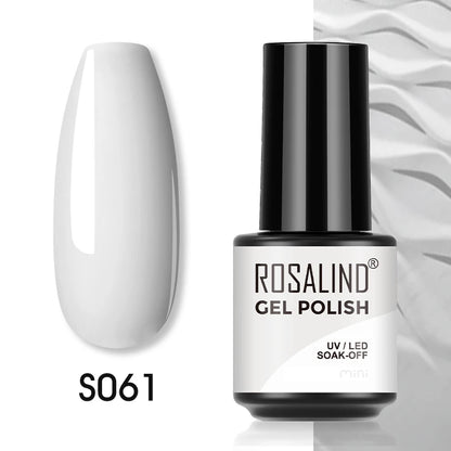 ROSALIND Red Series UV Nail Gel Hybrid Varnish Semi Permanent For Manicure Art Nail Polish Matt Base Top Coat Gel Nail Polish