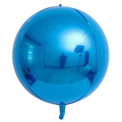 20/10/5Pcs 4D Runde Folienballons 10/18/22 zoll Metall Rose Gold Silber 4D Folienballons Helium Luft Globos Geburtstag Hochzeit Dekor