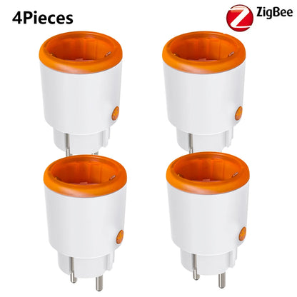 Zigbee Smart Plug 16A EU Smart Steckdose mit Power Monitoring Timing Funktion Sprachsteuerung über Homekit Alexa Google Home Yandex