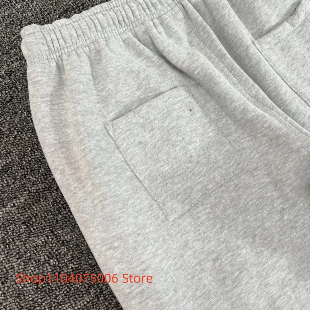 Pepe Studio Fleece-Lined Elastic Waist Jogger Pants Winter Warm Soft Loose Fit Sweatpants with Drawstring for Women Men