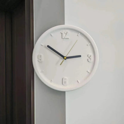 3D-Druck Eckwanduhr ohne Perforationen Einfache stille Wanduhr DIY Malkunst Dekoration Kleine Raumdekoration