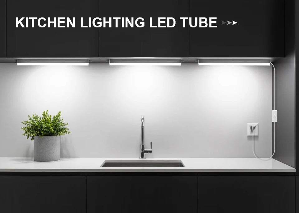 Strobe-free 50CM T5 LED Light Tube 15W AC 110V-220V LED Tube Bulb For Under Cabinet Ceiling Shop Workbench Warehouse Wall Lamp.