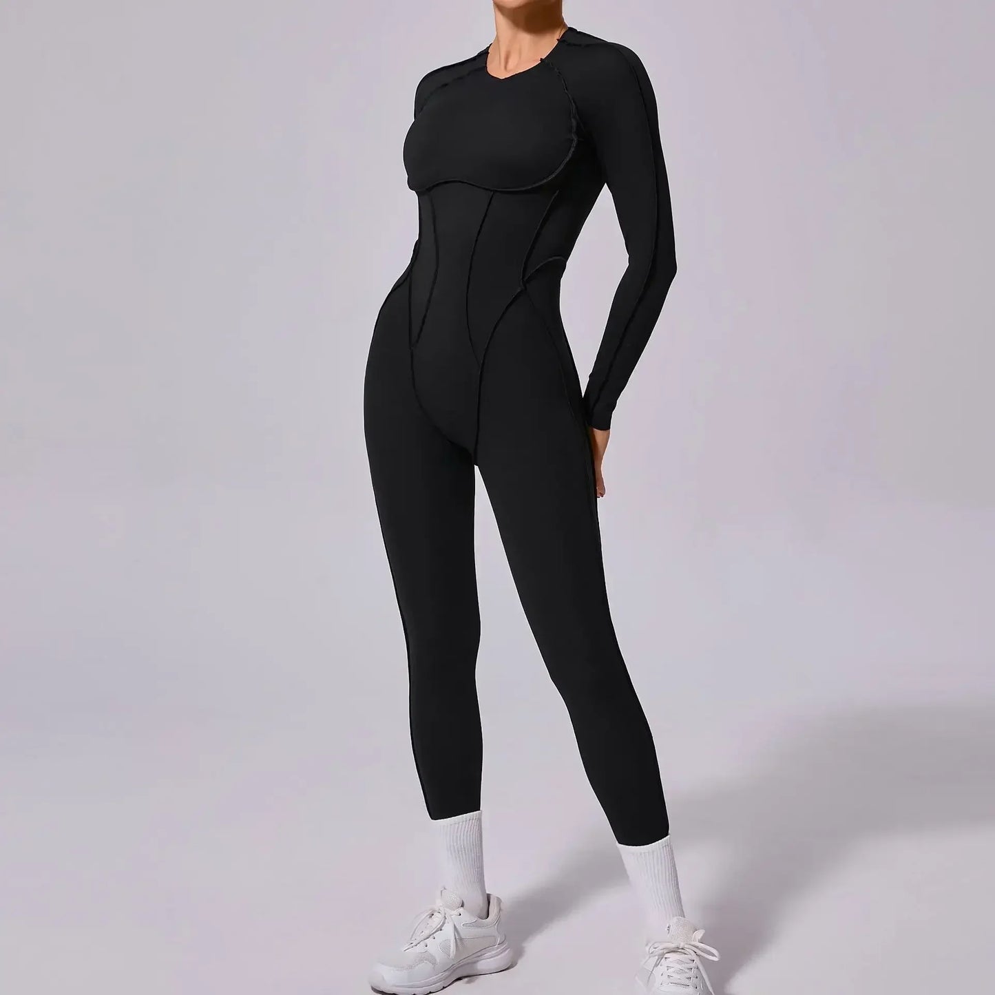 Seamless Yoga Jumpsuits Sports Fitness Hip-lifting Backless Short-sleeved One-piece Workout Gym Leggings Tracksuits for Women