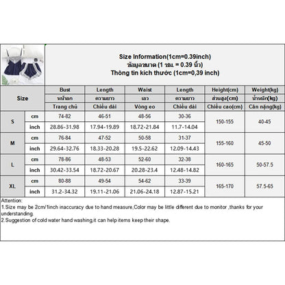 Sexy Spitze Spleißen Hosenträger lose Shorts zweiteiliges Pyjama-Set für Frauen.