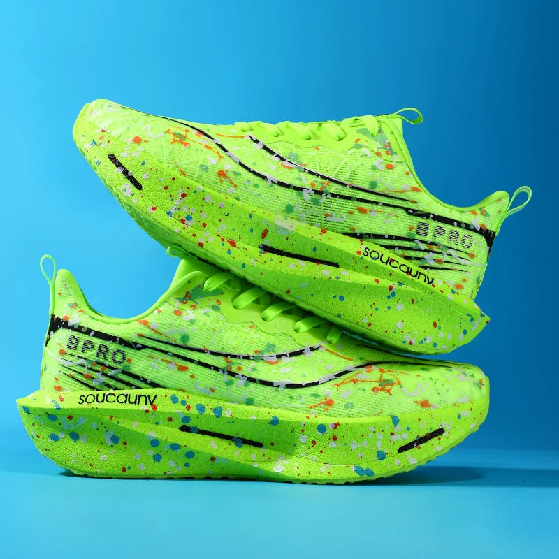 Supercritical E-TPU Marathon Running Shoes Men Women High-quality Road Jogging Shoes Light Comfy Sneakers Mesh Training Shoes.